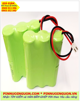 Pin sạc đèn Exit Paragon 7.2v-17670-3700mAh, Pin đèn khẩn cấp thoát hiểm Paragon 7.2v-3700mAh chính hãng 